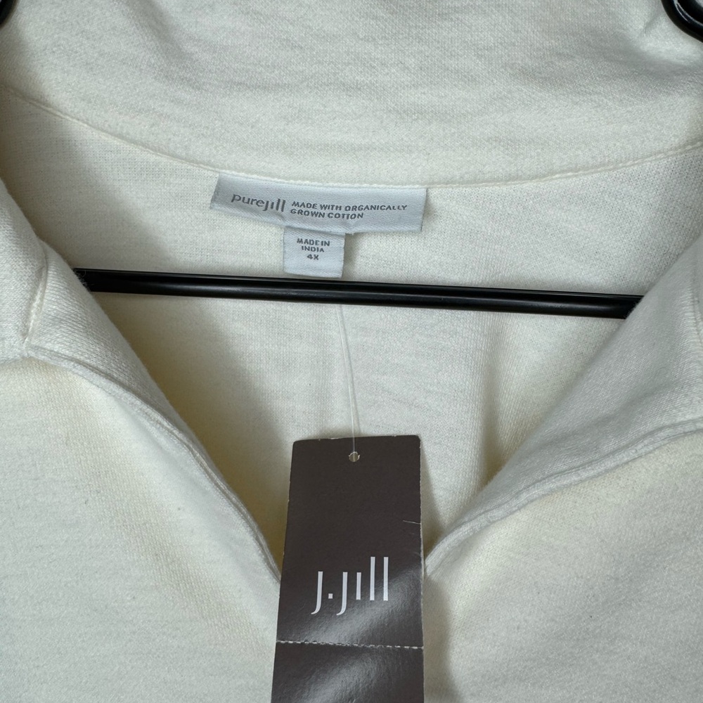 J Jill Pure Organic NWT Oversized Beachy Lagenlook Pullover Long Sleeve 4X - Picture 2 of 6